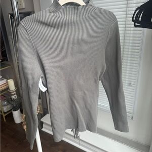 Aritzia Longsleeve Openback Turtleneck Sweater Ambrosia Sculpt Knit SZ 2X